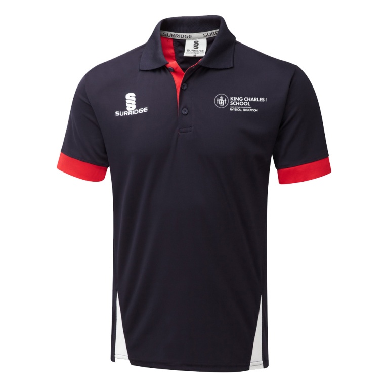 Women's Blade Polo Shirt : Navy / Red / White