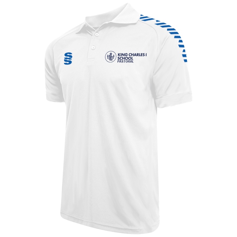 Pastoral - Dual Solid Colour Polo : White