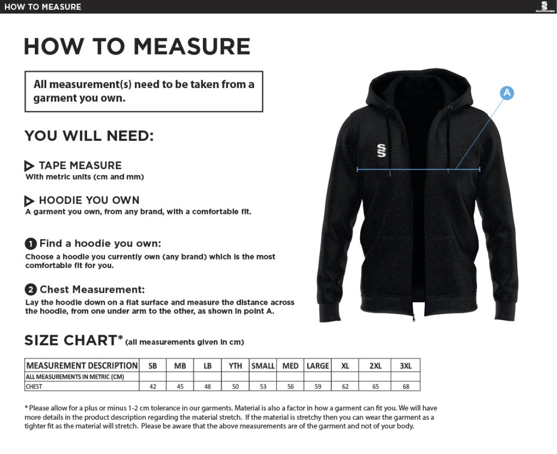 Pastoral - Dual Full Zip Hoody : Navy - Size Guide
