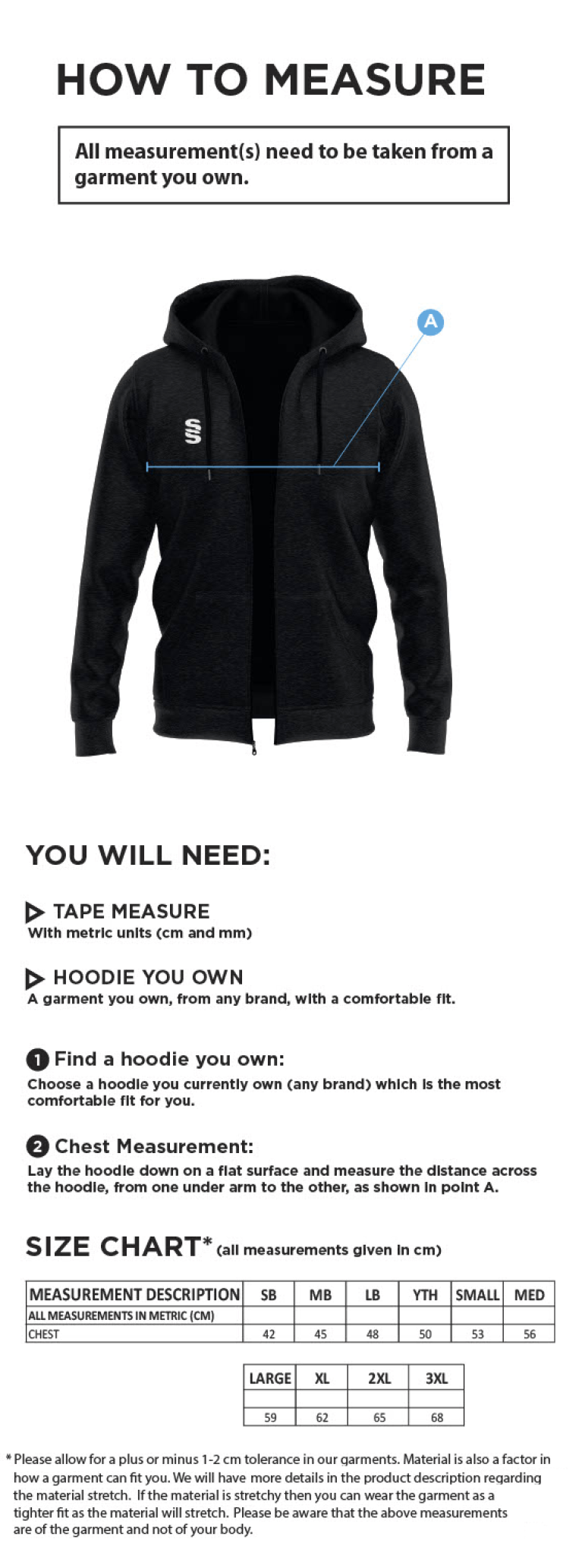 Pastoral - Dual Full Zip Hoody : Navy - Size Guide