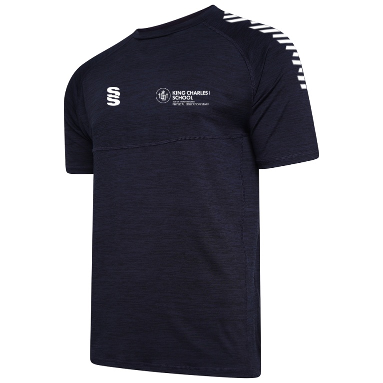 Women's Dual Gym T-shirt : Navy Melange